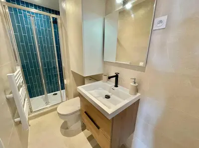 Salle de bains dans l'établissement IVS Andreossy Vue mer et montagne pour 4