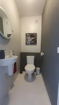 Salle de bains dans l'établissement Mélodie Garage Gratuit