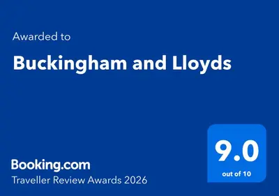 Certificat, récompense, panneau ou autre document affiché dans l'établissement Buckingham & Lloyds - Cannes
