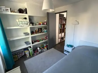 Un ou plusieurs lits dans un hébergement de l'établissement Appartement familial entre Cannes et Juan-les-Pins