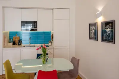 Cuisine ou kitchenette dans l'établissement Palais Miramar
