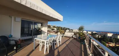 Balcon ou terrasse dans l'établissement Villa sur le toit - Vue mer exceptionnelle