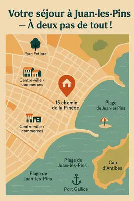 Plan de l'établissement Évasion de rêve : 3P, Piscine, Tennis, Wifi, Park.