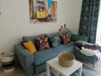 Coin salon dans l'établissement Résidence Côte d'Azur Cannes
