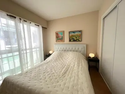 Un ou plusieurs lits dans un hébergement de l'établissement Alexandra apartment by Welcome to Cannes