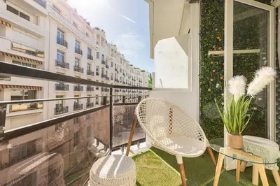 Balcon ou terrasse dans l'établissement Appartemet a Cannes/Plage/Centre